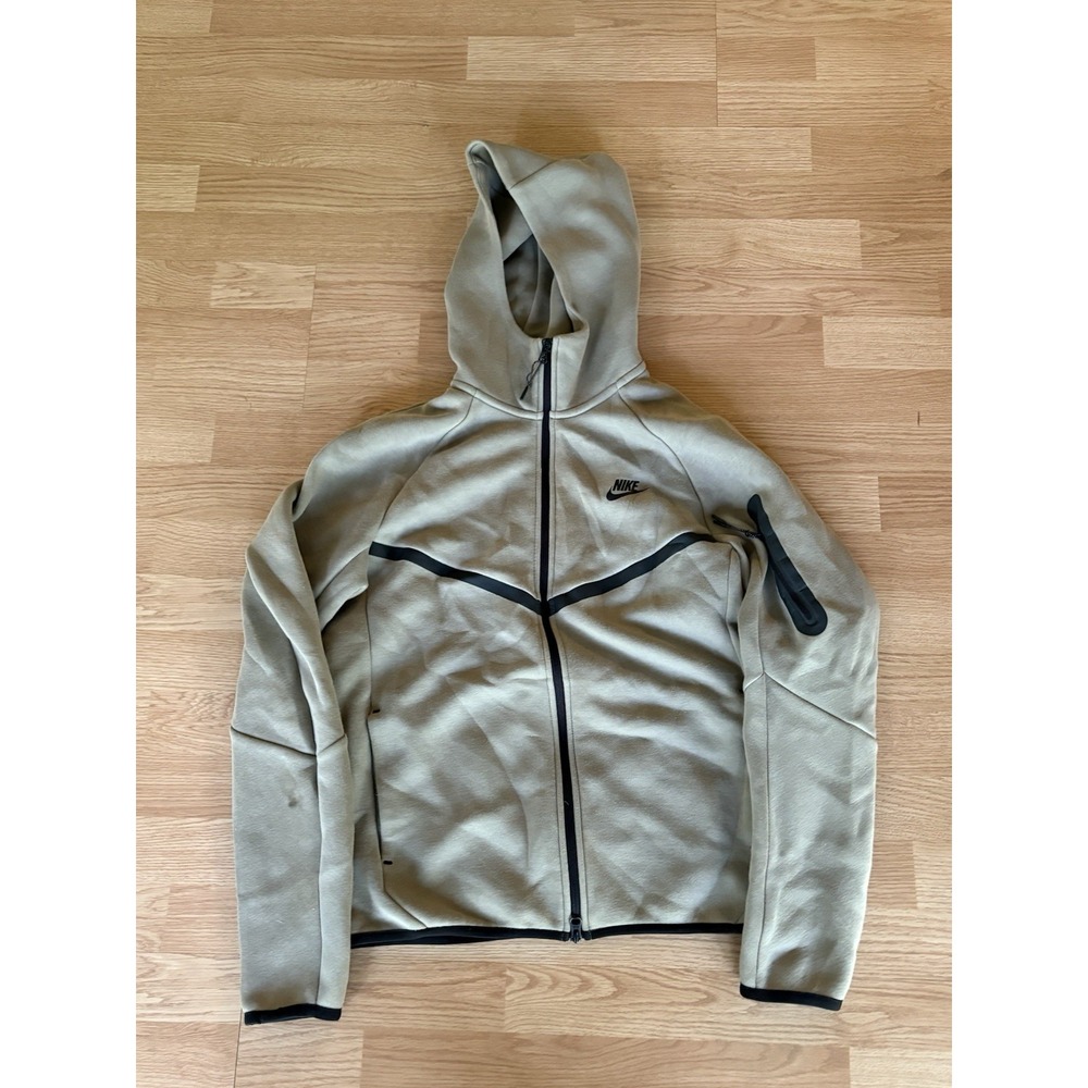 Nike Sportswear Tech Fleece Windrunner Hoodie Gray Black Full Zip Men's Small